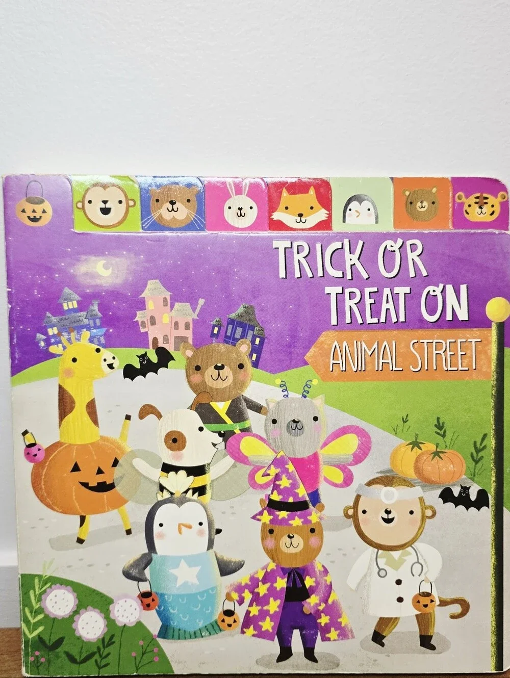 Trick or Treat On Animal Street Halloween Kids Book - Colorful Characters